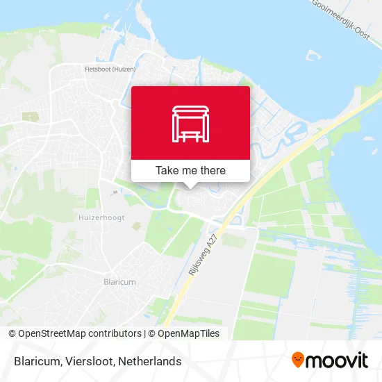 Blaricum, Viersloot map