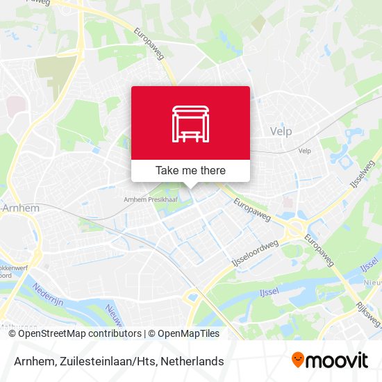 Arnhem, Zuilesteinlaan/Hts map
