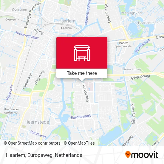 Haarlem, Europaweg map