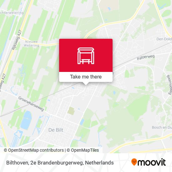 Bilthoven, 2e Brandenburgerweg map
