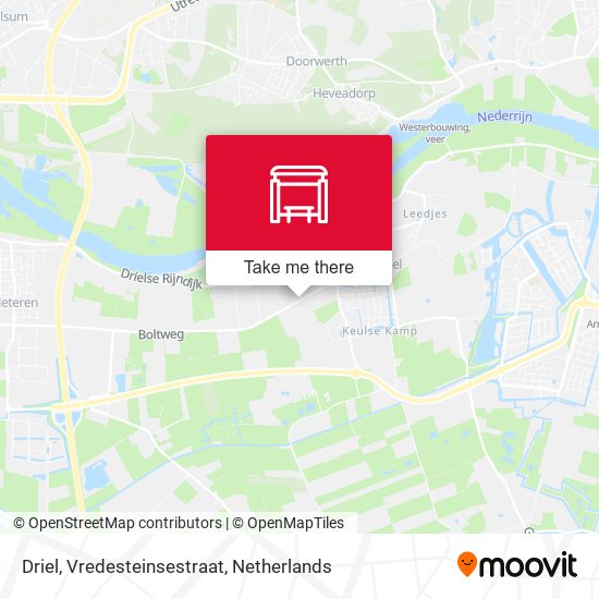 Driel, Vredesteinsestraat map