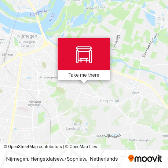 Nijmegen, Hengstdalsew. / Sophiaw. map