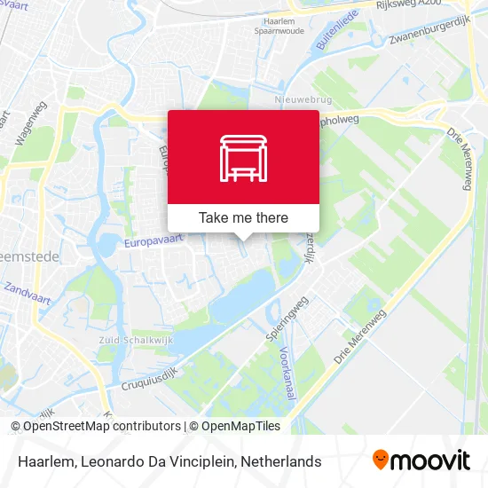 Haarlem, Leonardo Da Vinciplein map