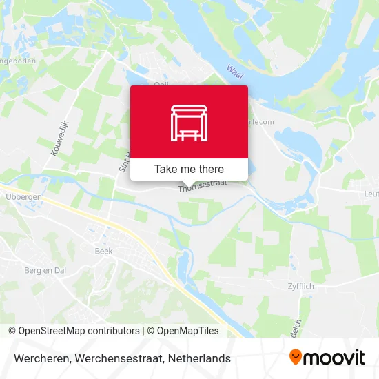 Wercheren, Werchensestraat map