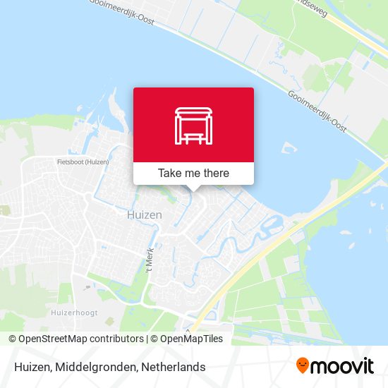 Huizen, Middelgronden map