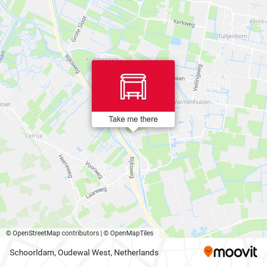 Schoorldam, Oudewal West map