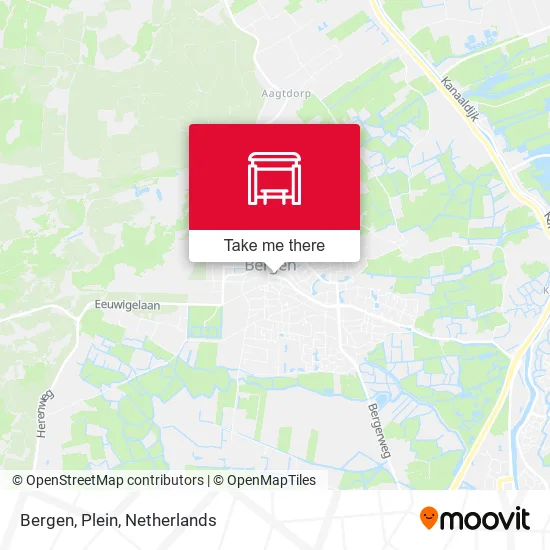 Bergen, Plein map