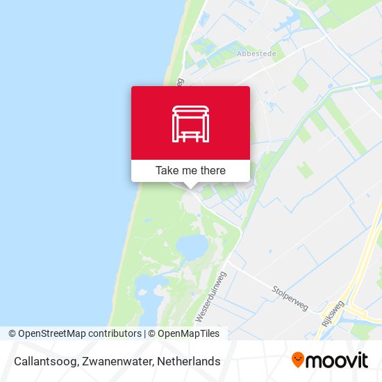 Callantsoog, Zwanenwater map