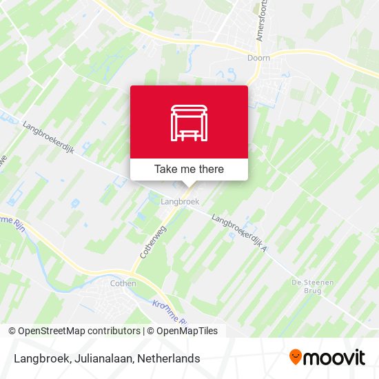 Langbroek, Julianalaan map