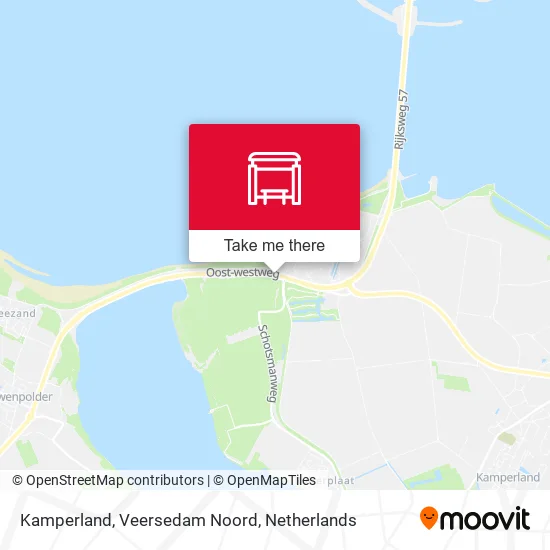 Kamperland, Veersedam Noord map