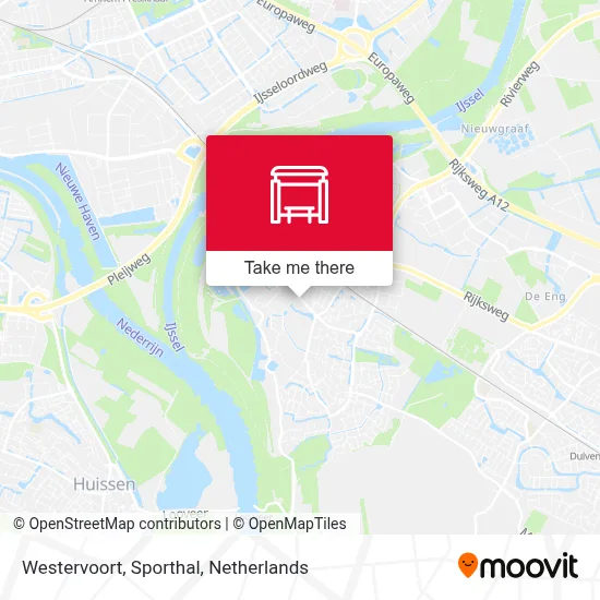 Westervoort, Sporthal Karte