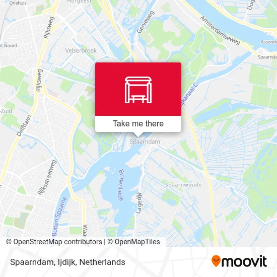 Spaarndam, Ijdijk map