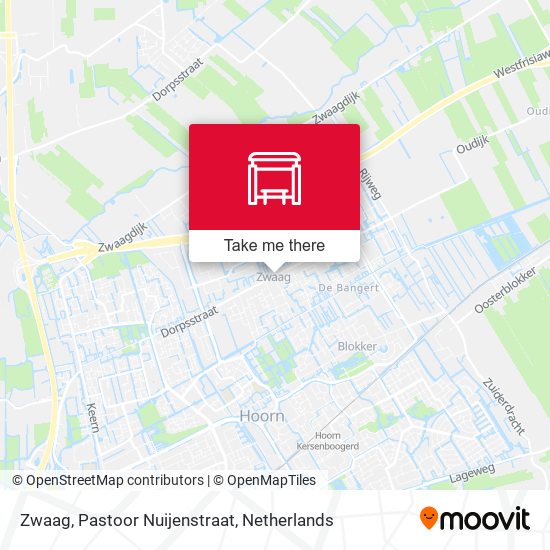 Zwaag, Pastoor Nuijenstraat map