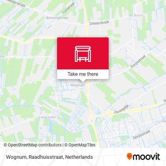 Wognum, Raadhuisstraat map