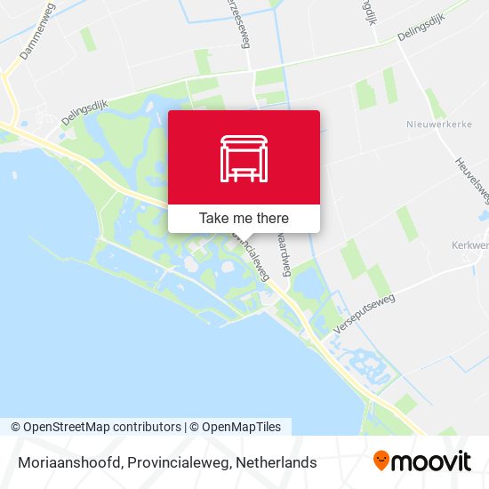 Moriaanshoofd, Provincialeweg map
