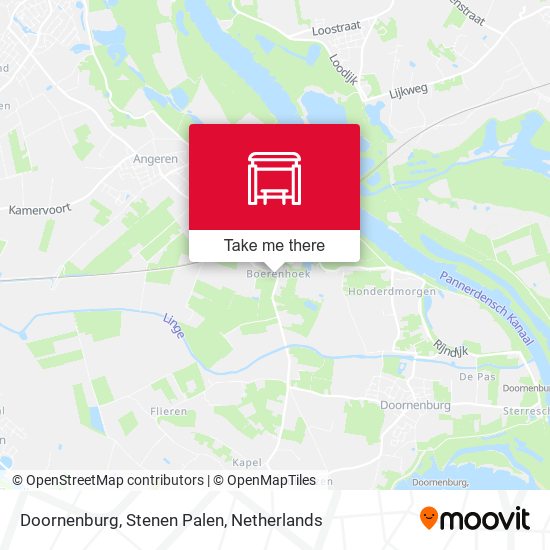 Doornenburg, Stenen Palen map