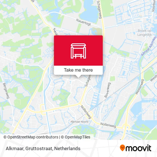 Alkmaar, Gruttostraat map