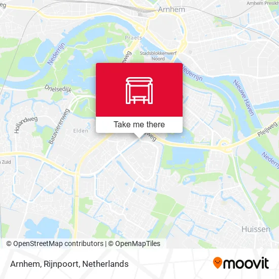 Arnhem, Rijnpoort Karte