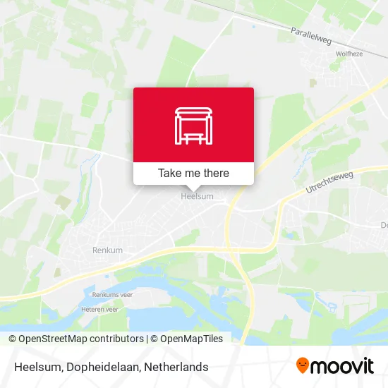 Heelsum, Dopheidelaan map