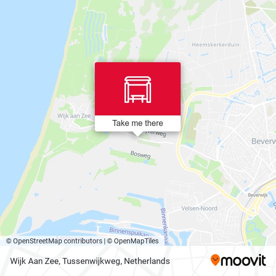 Wijk Aan Zee, Tussenwijkweg map