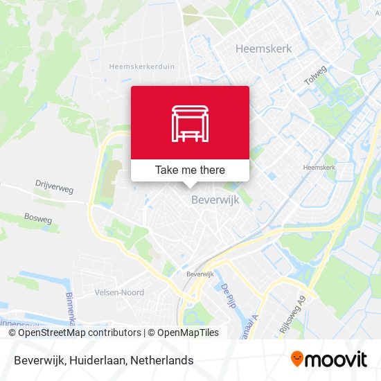 Beverwijk, Huiderlaan map