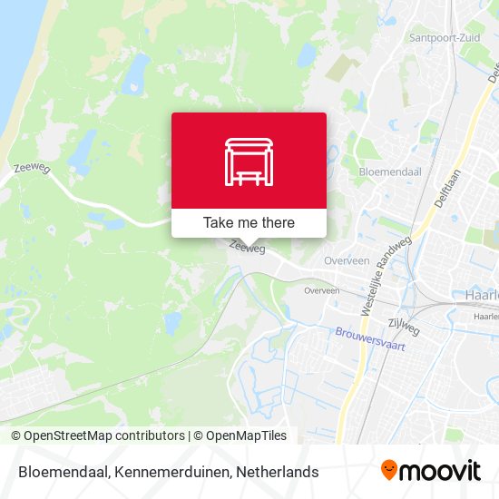 Bloemendaal, Kennemerduinen map