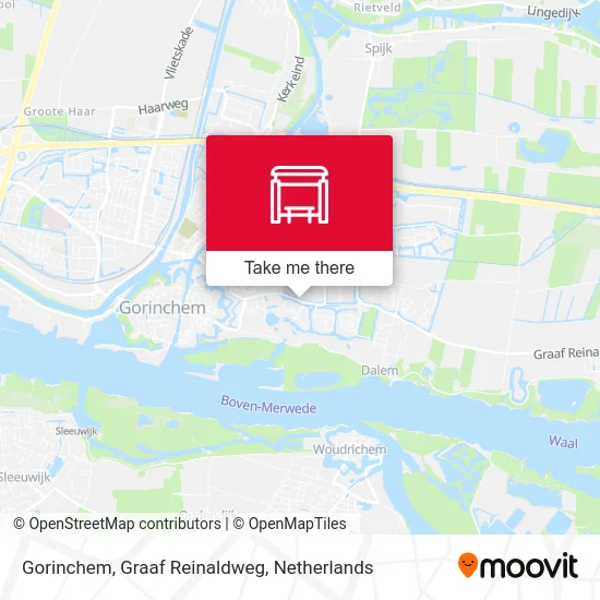 Gorinchem, Graaf Reinaldweg Karte