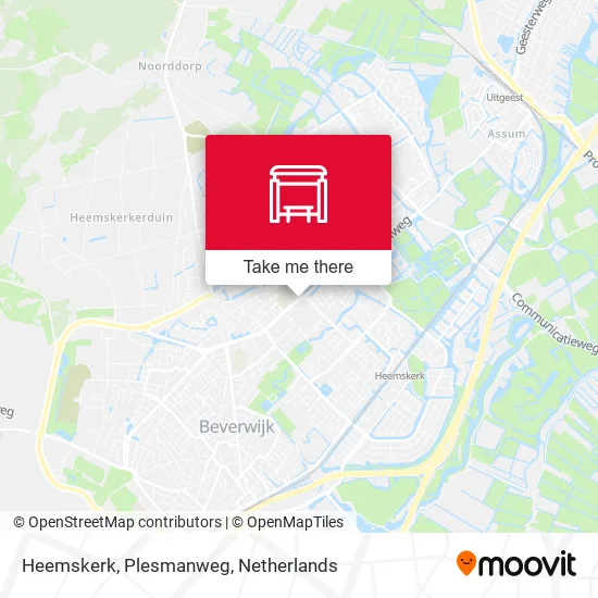 Heemskerk, Plesmanweg Karte