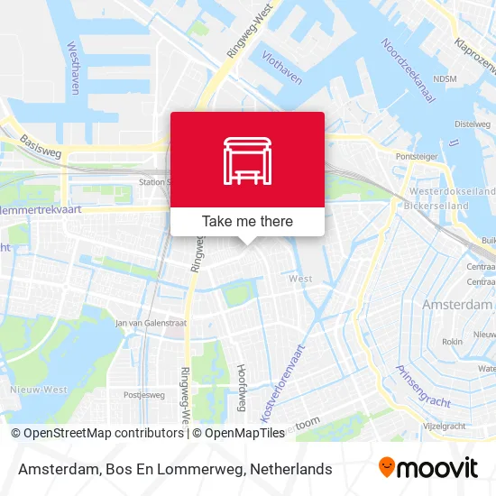 Amsterdam, Bos En Lommerweg map