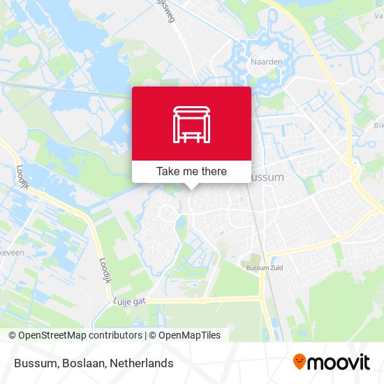 Bussum, Boslaan map