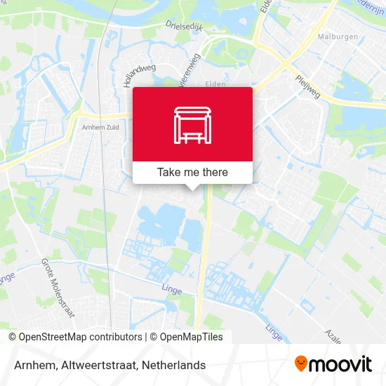 Arnhem, Altweertstraat Karte