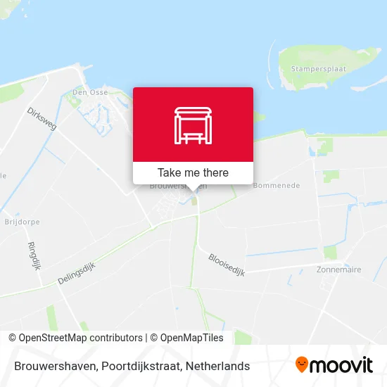 Brouwershaven, Poortdijkstraat map