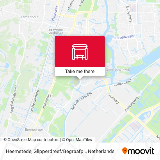 Heemstede, Glipperdreef / Begraafpl. map