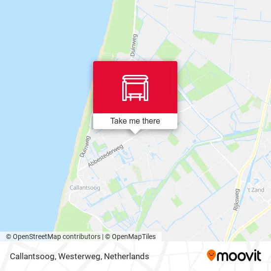 Callantsoog, Westerweg map