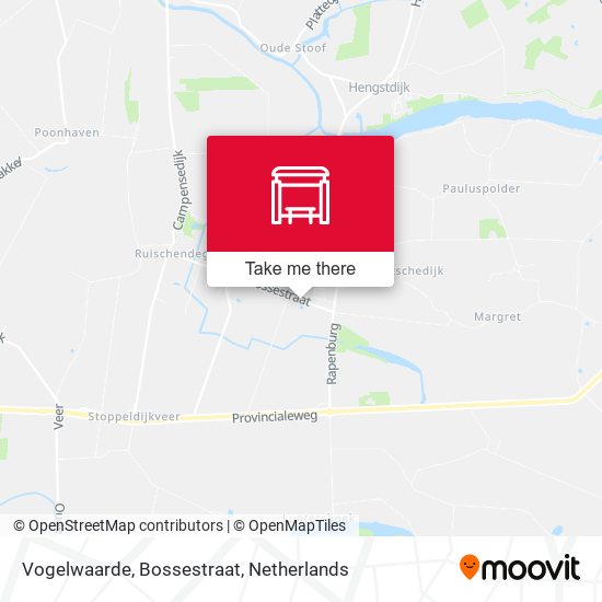 Vogelwaarde, Bossestraat map
