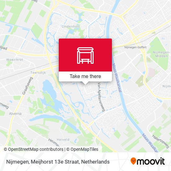 Nijmegen, Meijhorst 13e Straat map
