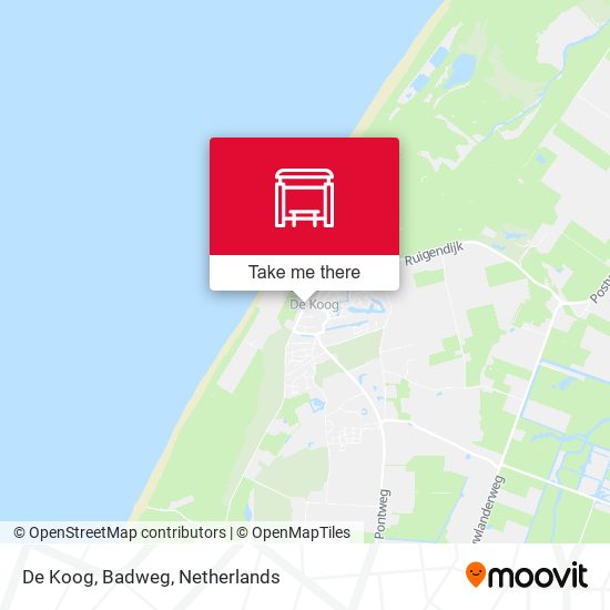 De Koog, Badweg map