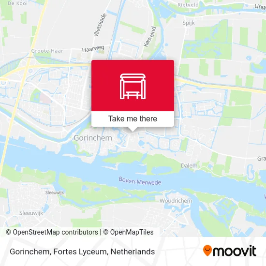 Gorinchem, Fortes Lyceum map