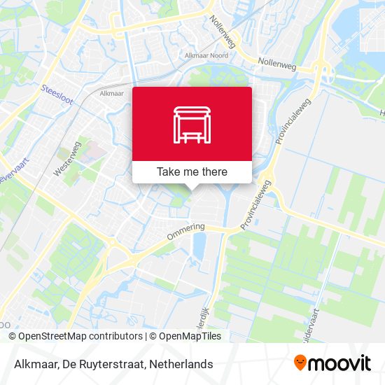 Alkmaar, De Ruyterstraat map