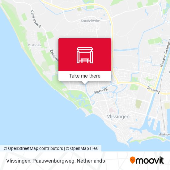 Vlissingen, Paauwenburgweg map