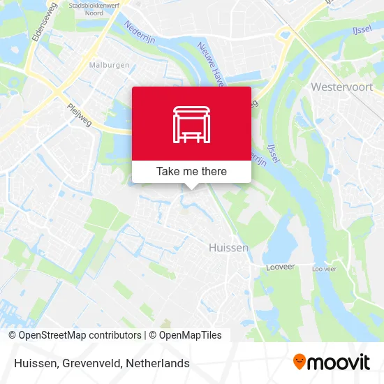 Huissen, Grevenveld map