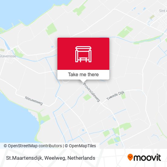 St.Maartensdijk, Weelweg map
