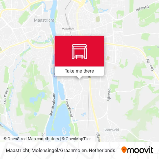 Maastricht, Molensingel / Graanmolen map