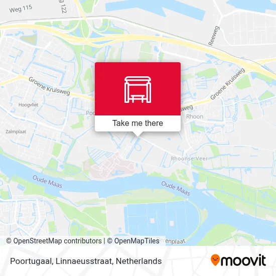 Poortugaal, Linnaeusstraat Karte