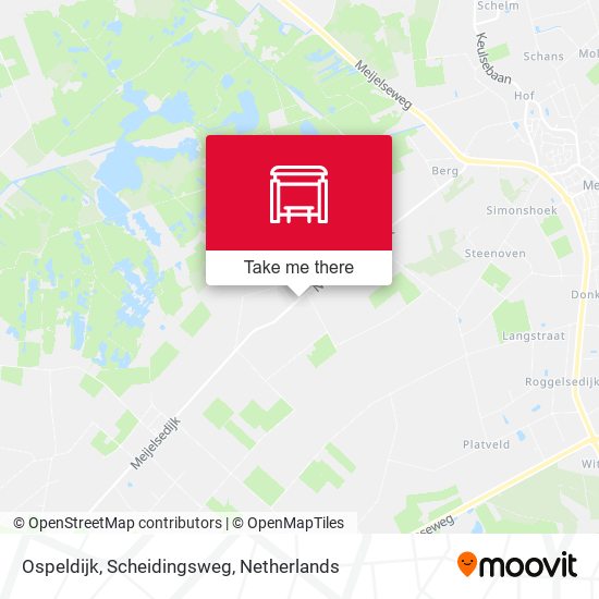 Ospeldijk, Scheidingsweg map