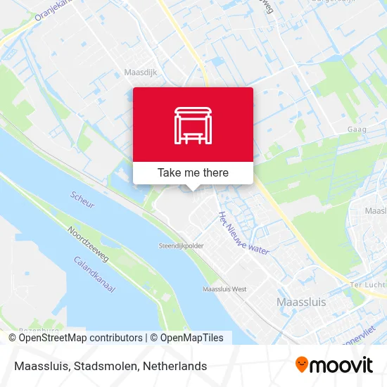 Maassluis, Stadsmolen map