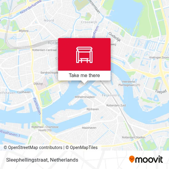 Sleephellingstraat map