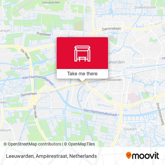 Leeuwarden, Ampèrestraat map