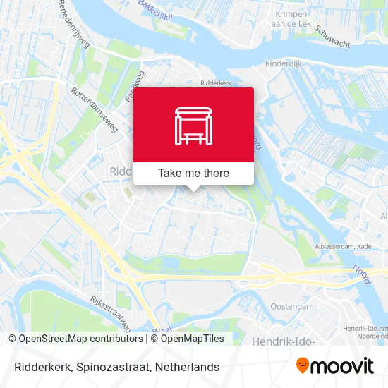 Ridderkerk, Spinozastraat map