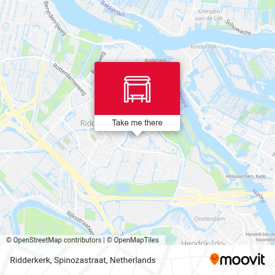Ridderkerk, Spinozastraat map